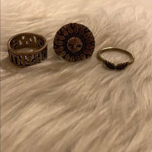 Set of 3 James Avery rings
